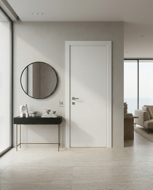 Porta Battente in MDF Bianca