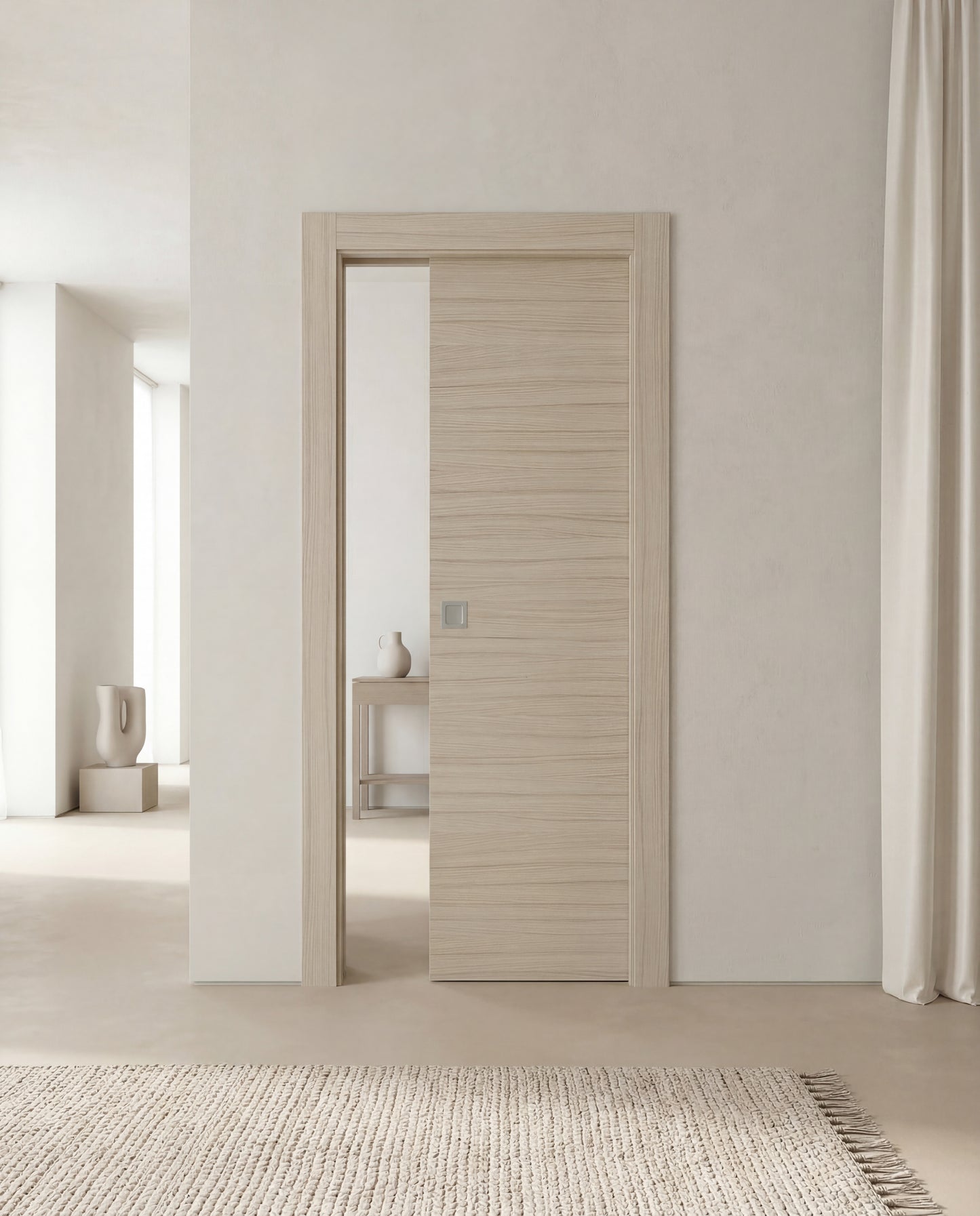 Porta Scorrevole in legno Palissandro White