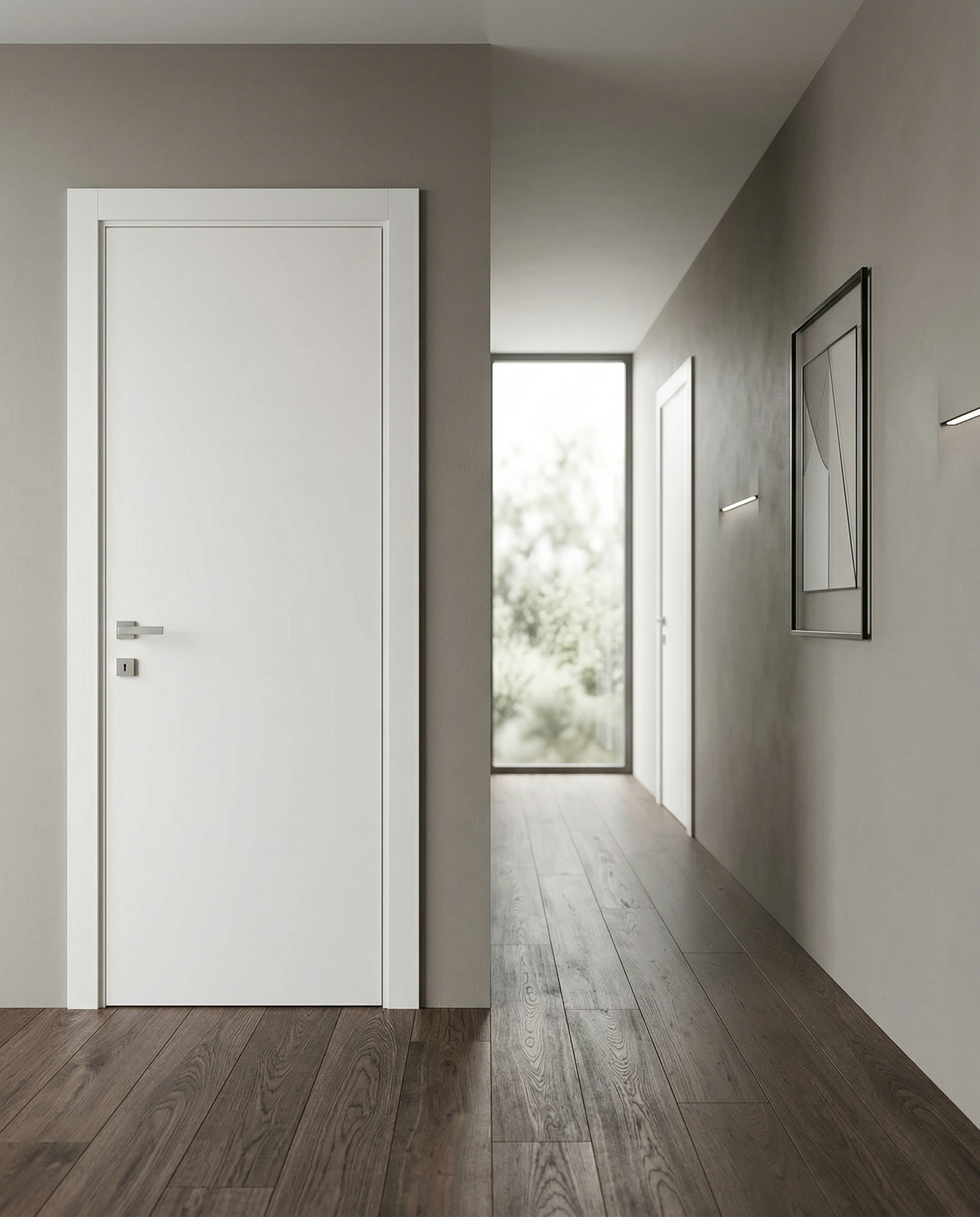 Porta Battente in MDF Bianca