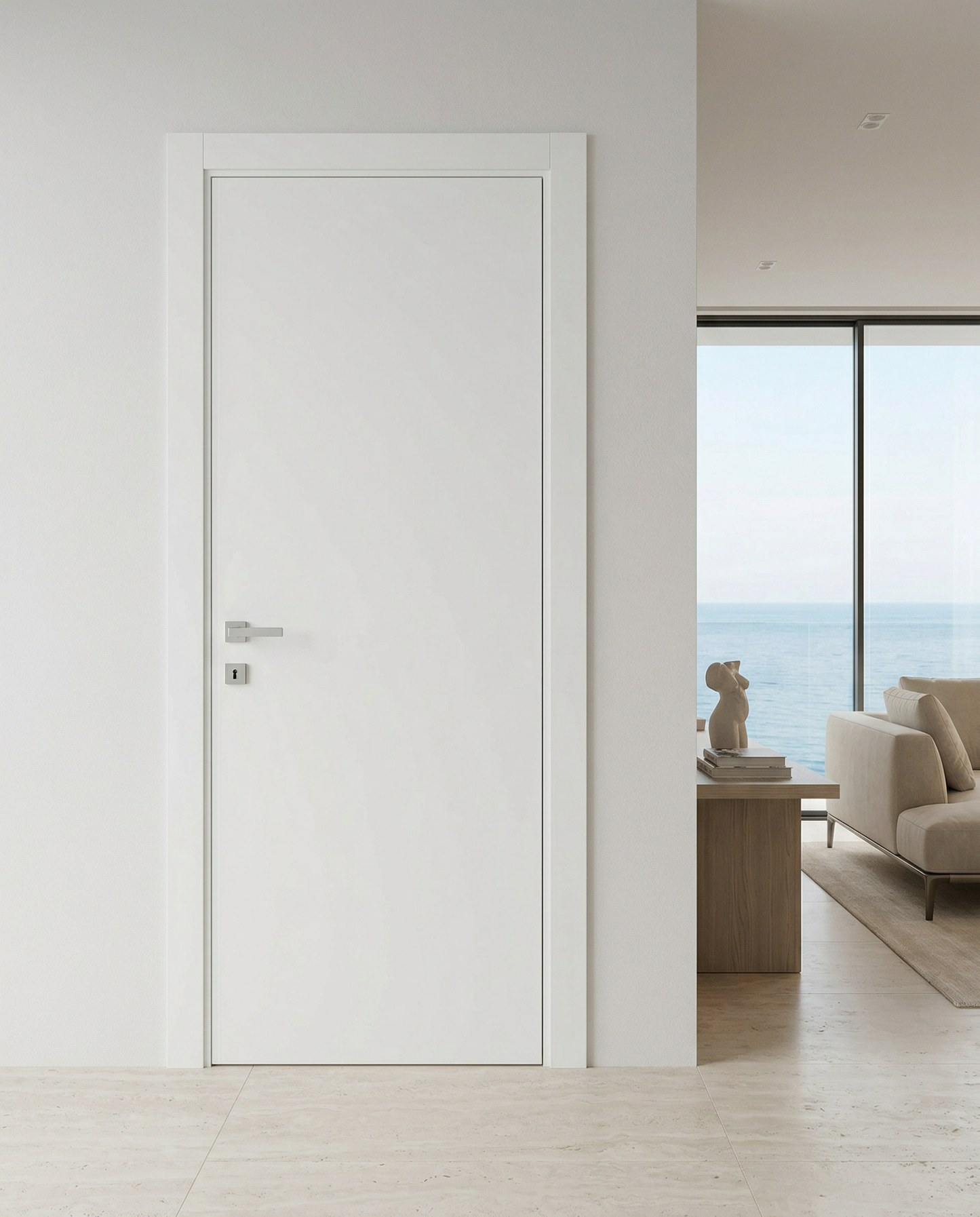 Porta Battente in MDF Bianca