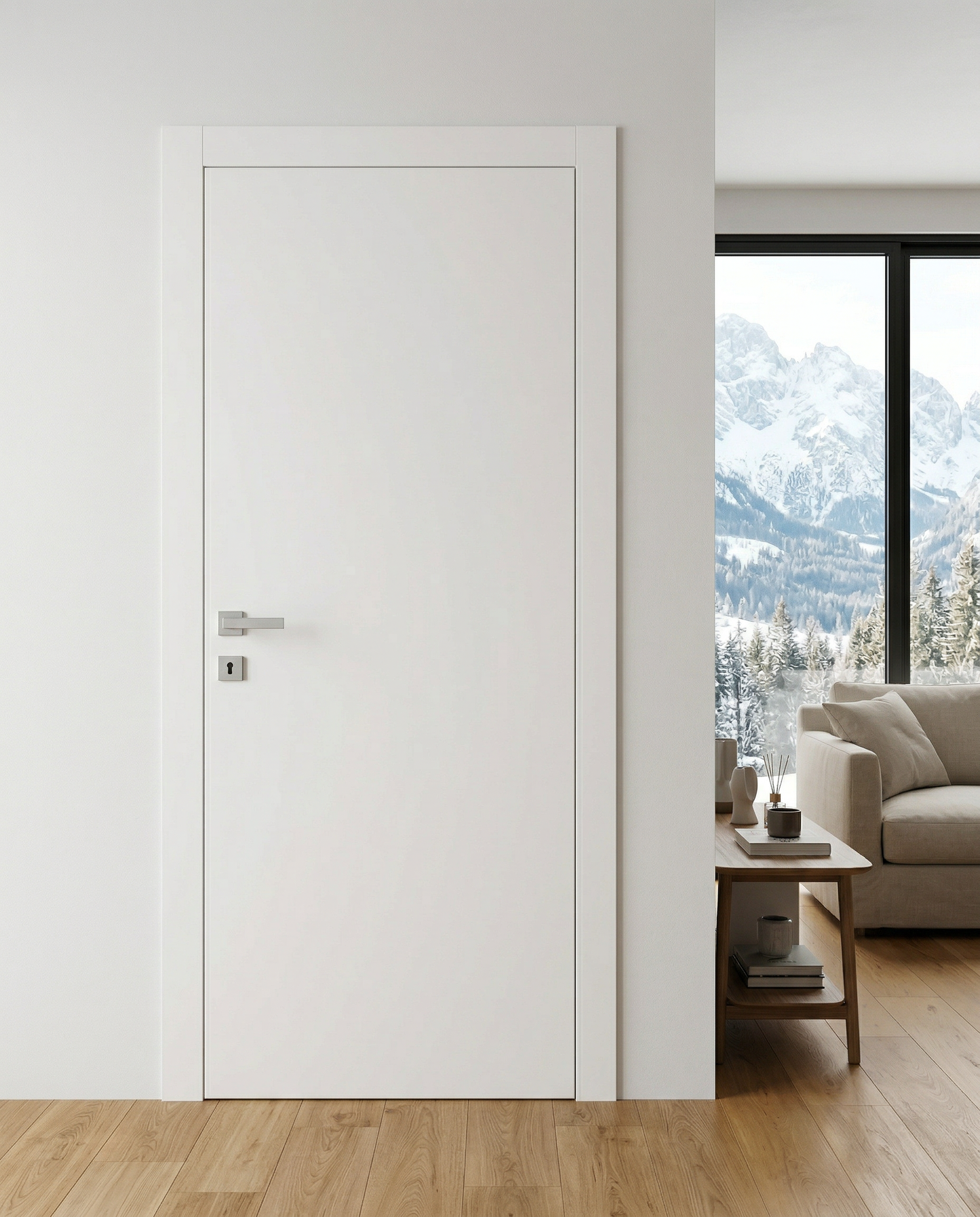 Porta Battente in MDF Bianca